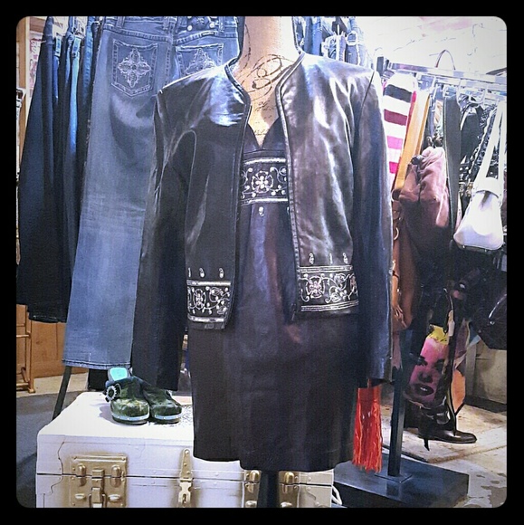 North Beach Leather Dress and Jacket